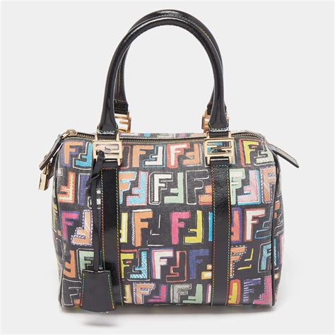 Forever bauletto cloth handbag Fendi Multicolour in Cloth